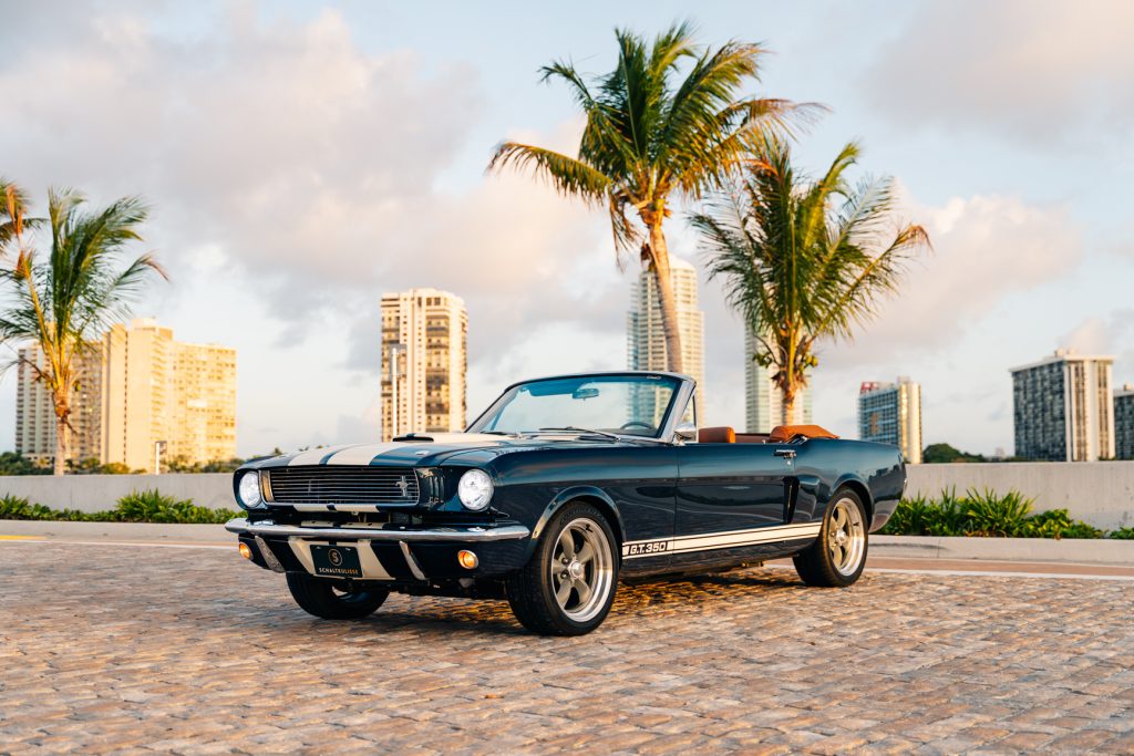 Ford Mustang Revology Converible front in Miami